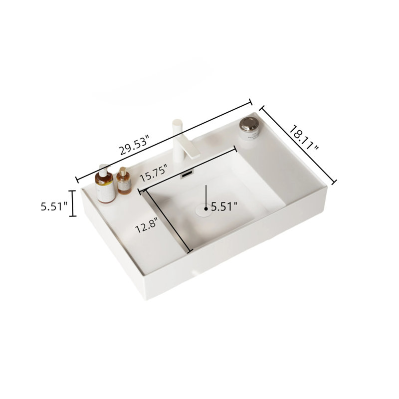 Meuble-lavabo mural sophistiqué avec rangement spacieux