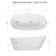 67'' Acrylic Freestanding Soaking Bathtub With Integrated Slotted Overflow And Brushed Nickel Toe-Tap Drain, Cupc C Ertified
