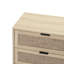 Armoire 3 tiroirs, armoire d'appoint en bois pour chambre à coucher, salon, bureau