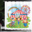 Circus Shower Curtain Set + Hooks-44343366