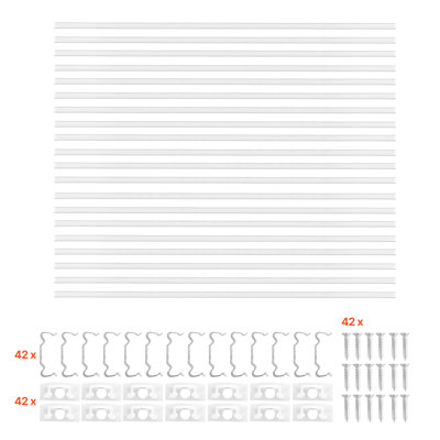 Rail en aluminium 3,3 V / 1M en forme de V à DEL, avec couvercle laiteux, embouts et pinces de fixation, profil en aluminium pour installation de bandes lumineuses à DEL, installation facile, pour comptoir sous l'armoire