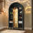 Black Bar Cabinet with LED Light