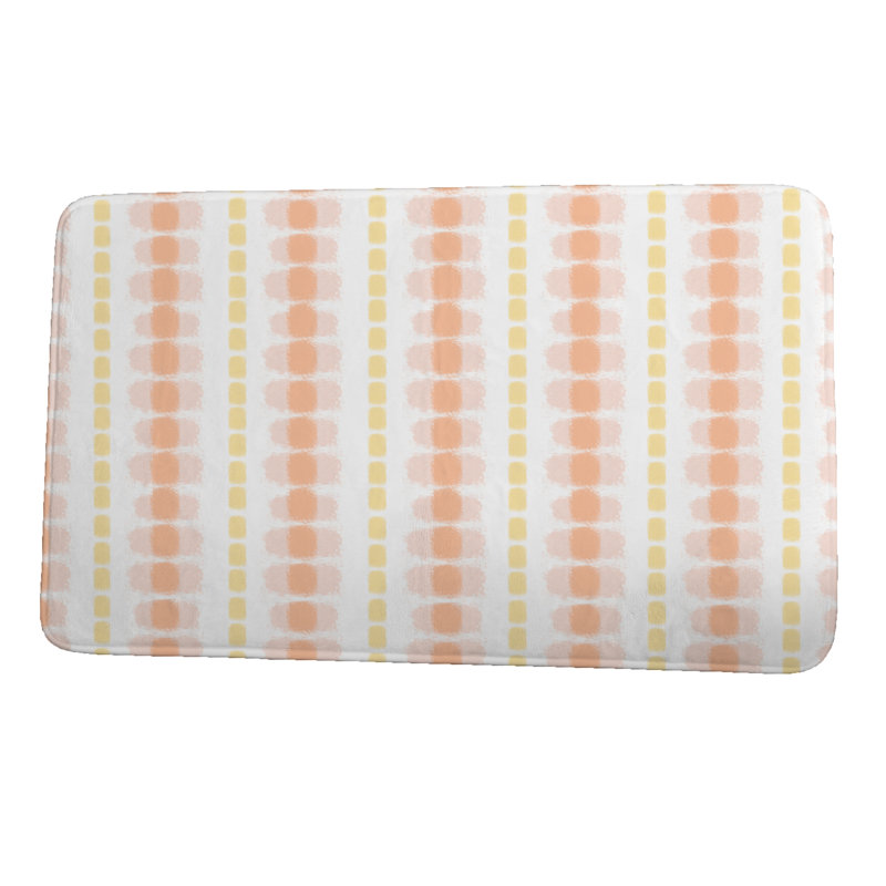 Tapis de bain Shubert Alley, l 24 po x L 17 po, Jaune