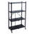 Lomangino 27.95'' W Metal Shelving Unit with Wheels