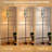  68.5" Standing Floor Lamp stripe animals jungle tiger zebra fur seamless Dimmable Metal Pole Lamp with Linen Lampshade LED Bulb Included