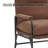 Accent Reclining Chair With Adjustable Backrest Brown