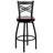 Cammie 'X'' Back Swivel Metal Barstool-105662714-105662712