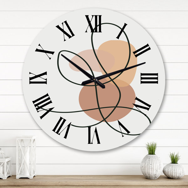 East Urban Home Metal Wall Clock | Wayfair