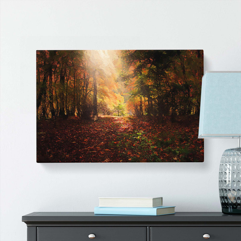 Sunlight Through The Trees - Wrapped Canvas, 35cm H x 50cm W x 3cm D