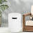 16X20 Inch White Side Table For Tank Holder Role, Lightweight And Decorative Outdoor Decor Ready Use