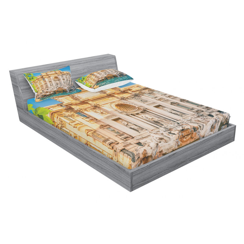 Microfiber Sheet Set, Queen Sheet Set with Fitted Sheet
