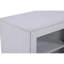 Summit 70" White Walnut Finish TV Stand Console With Fireplace, Heater