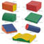 Red 7 Piece Soft Play Set, Toddler Climb And Crawl Foam Blocks, Educational Building Stacking Soft Play Equipment For Ages 1-3 Years