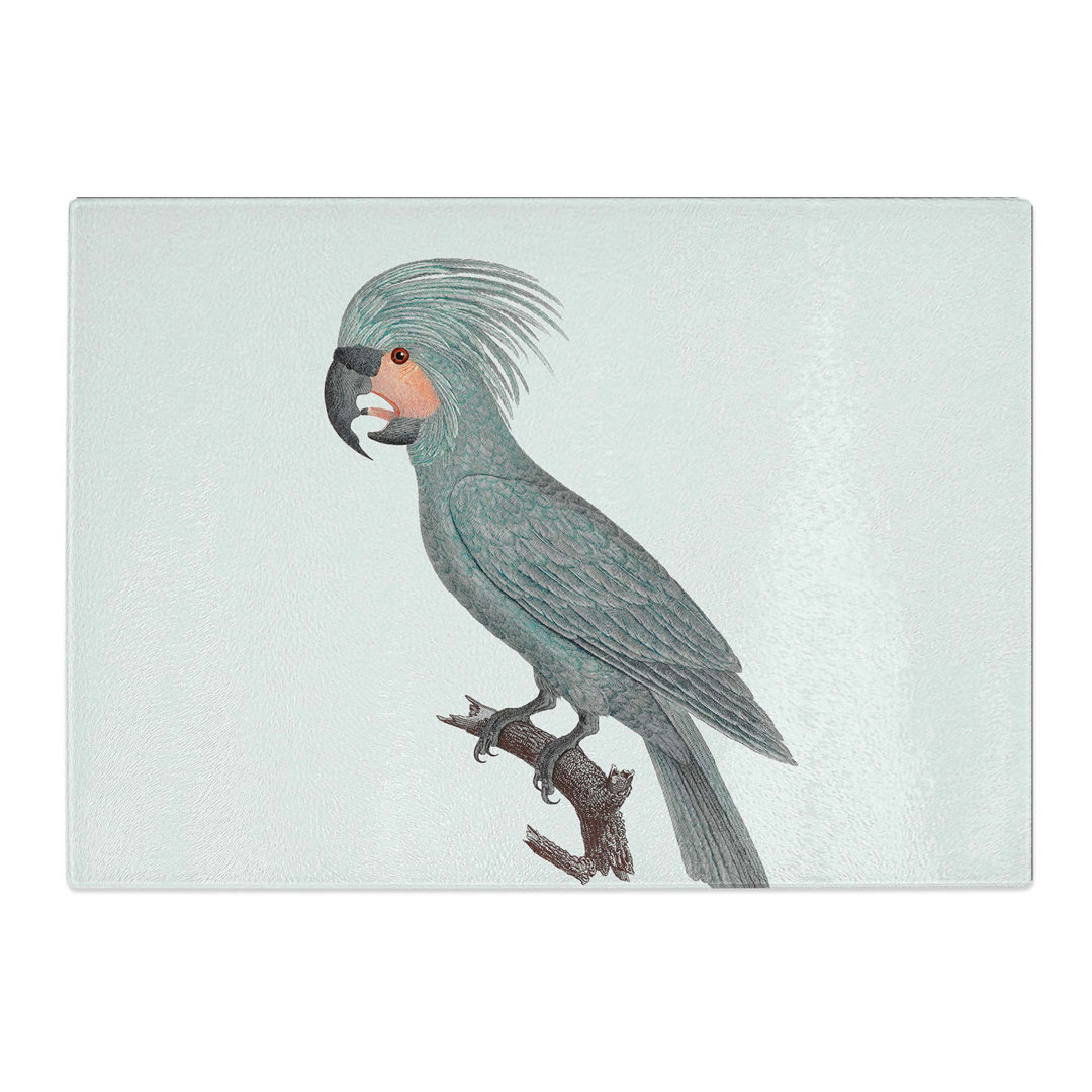 Tempered Glass a Palm Cockatoo Chopping Board
