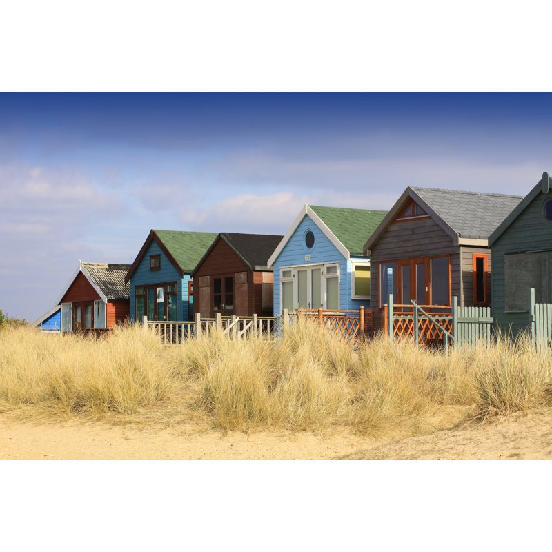 Row of Beach Huts - Photographie sur toile tendue, H 8 po x l 12 po
