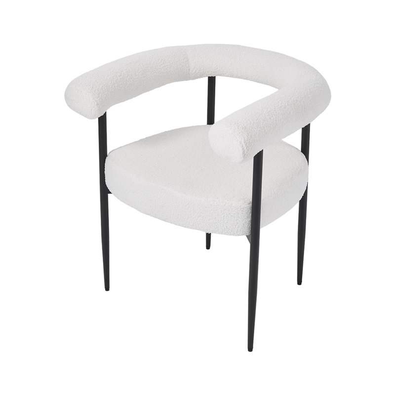 Teddy Upholstered Armchair, White