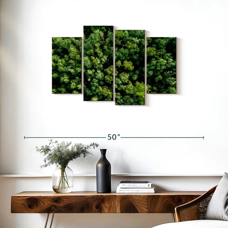 Alvord Lush Green Woodland, H 22 po x l 36 po