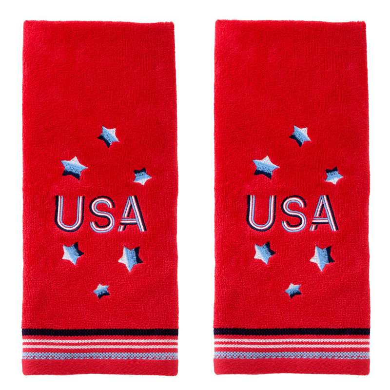 USA EMBELLISHED HAND-RED