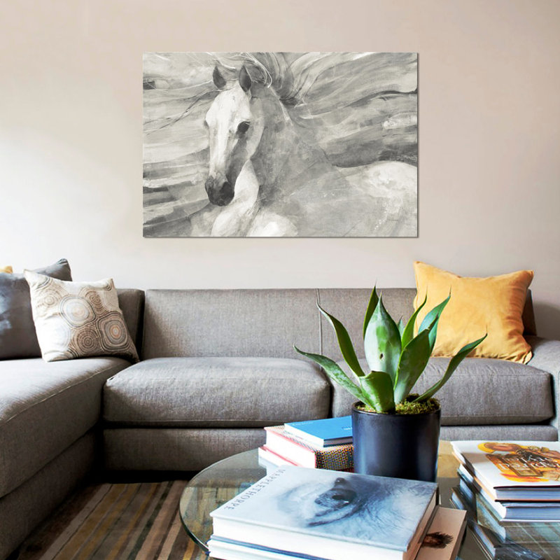 « poseidon neutre », impression sur toile, H 18 po x l 26 po x P 1,5 po, Toile tendue, Pas de tapis