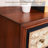 Retro Hand-Painted Solid Wood Cabinet