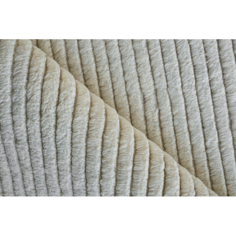 Kaza Hand Woven Wool Striped Area Rug, Rectangle 10' x 14'