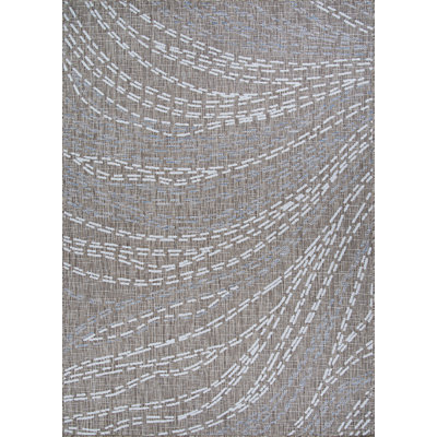 Tapis intérieur / extérieur brun clair / ivoire Torge