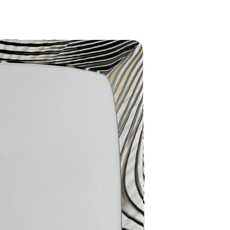 Microfiber Abstract Fitted Sheet, Queen Fitted Sheet