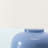 Edeline Standard Metal Table Lamp in Blue Ceramic and Ivory Shade, 28.83'' H X 16.87'' W X 16.87'' D