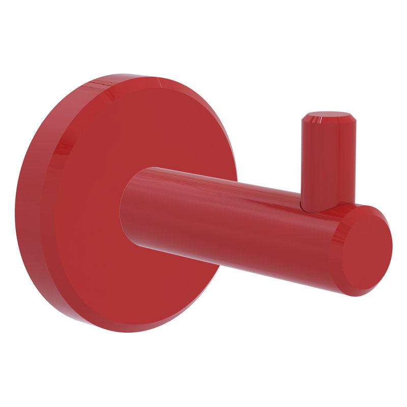 Malibu Wall Mounted Robe Hook, Fire Engine Red