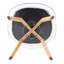 Ensemble de table à manger élégant 5 pièces, table de salle à manger ronde et 4 chaises en plastique avec coussins-790808989