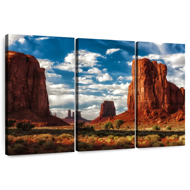 Paysage désertique d'Alvord Monument Valley, H 48 po x l 74 po
