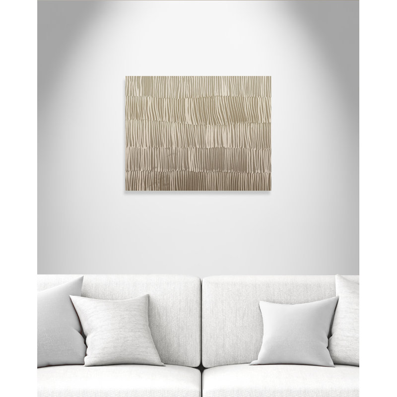 Linear Calm I - Version paysage par , L 28 po x H 22 po, Toile tendue, Ne s’applique pas