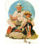 Pêche par Norman Rockwell, toile tendue avec châssis-2075569254