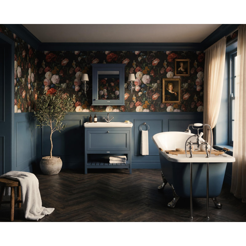 Hartleigh Bathroom Vanity, Stiffkey Blue, 80cm W