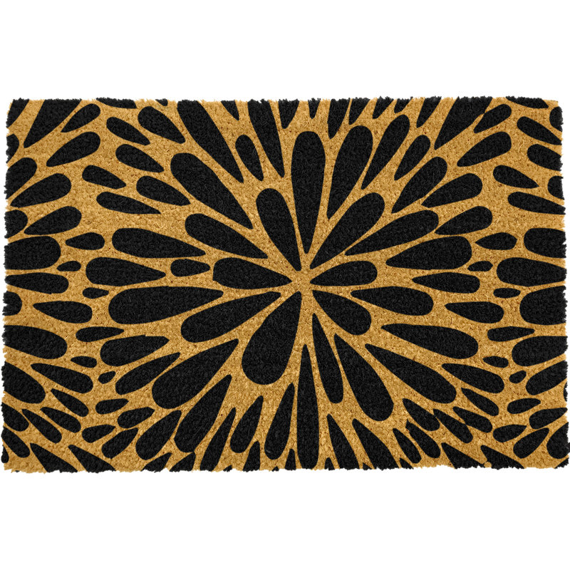 Pamphilos Area Rug, Black/Yellow