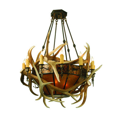 Rustic Lodge 18 - Light Antique Copper Unique/Statement Pendant