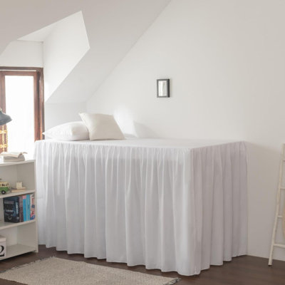 Dorm Bed Skirt, Dorm Bed Skirt Twin XL, 100% Microfiber Dorm Bed Skirts, Twin Dorm Bedding, Split Corner, Twin XL