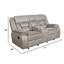 Causeuse inclinable avec accoudoirs coussinés-87326325