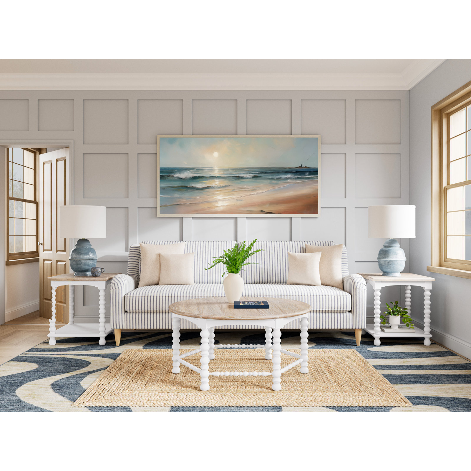 Lana Rect Spindle End Table