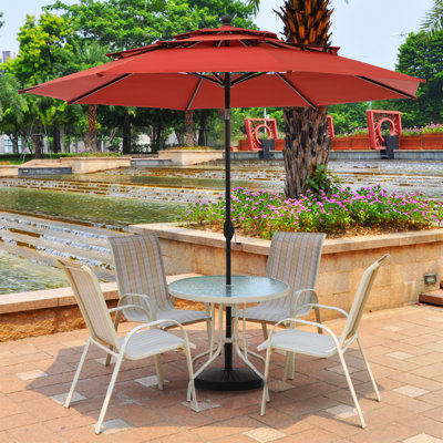 Tanaiyah 120'' Tilt Market Umbrella