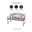 Banc de jardin en métal « welcome to the jardin » Hillingdon