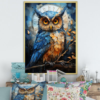 Mysterious Owl Blooms III sur impression sur toile