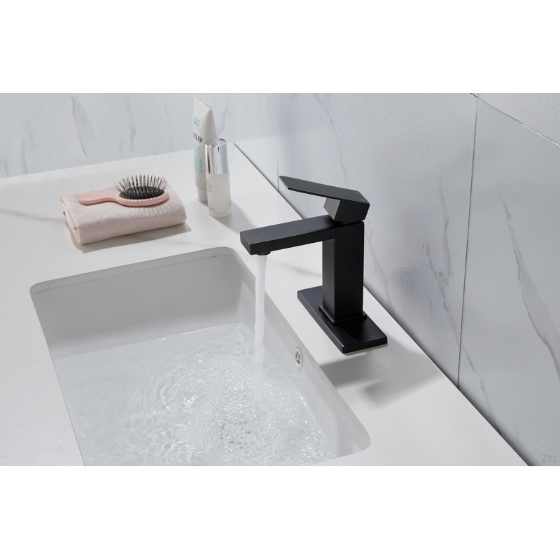 Robinet de lavabo de salle de bain à poignée simple