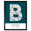 Bangkok City Map Bangkok Thailand City Map Teal - Single Picture Frame Typography
