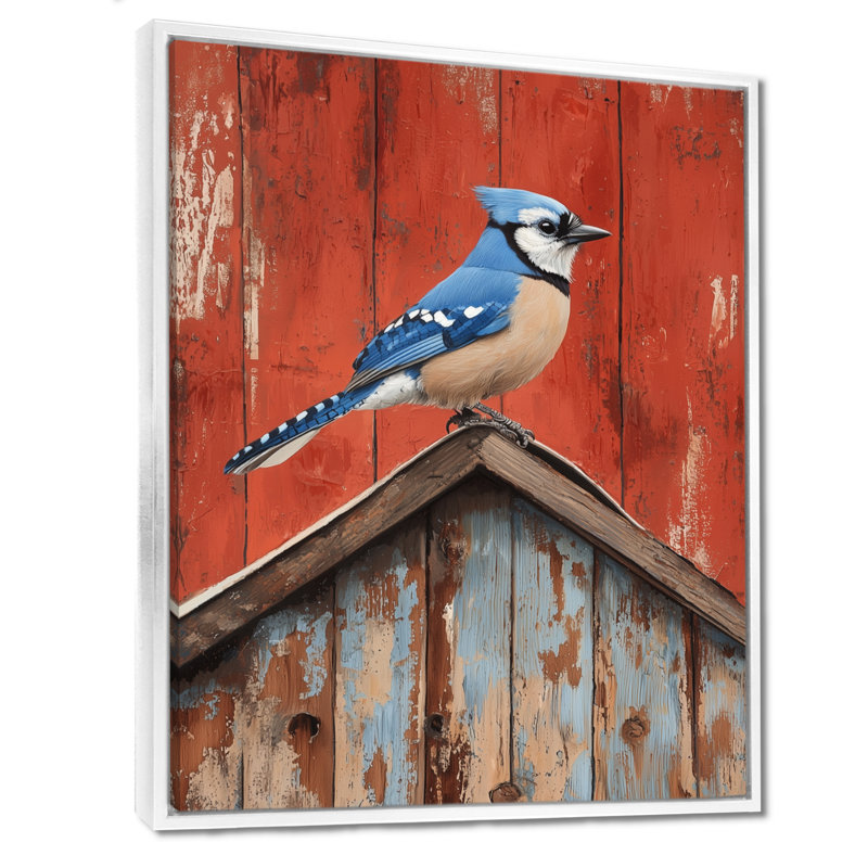 Parsons - oiseau, art mural, Reproduction encadrée sans passe-partout, H 44 po x l 34 po, Blanc
