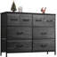 Commode pour chambre à coucher avec 8 tiroirs, commode de rangement large en tissu et commode pour le salon, le placard, le couloir-352453162