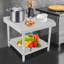Table de travail avec dosseret, table de préparation pour cuisine, restaurant, garage, buanderie-102046162