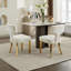 Farmhouse Chenille Fabric Upholstered Dining Chairs-2051743001