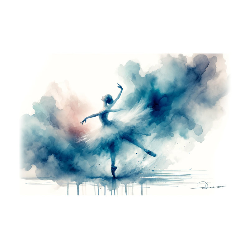 «Stormy Dance», reproduction sur toile tendue, H 24 po x l 36 po x P 1,5 po