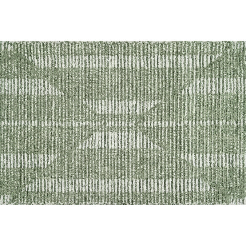 Hazen Hand Tufted Wool Geometric Indoor Rug, Rectangle 2' x 3'